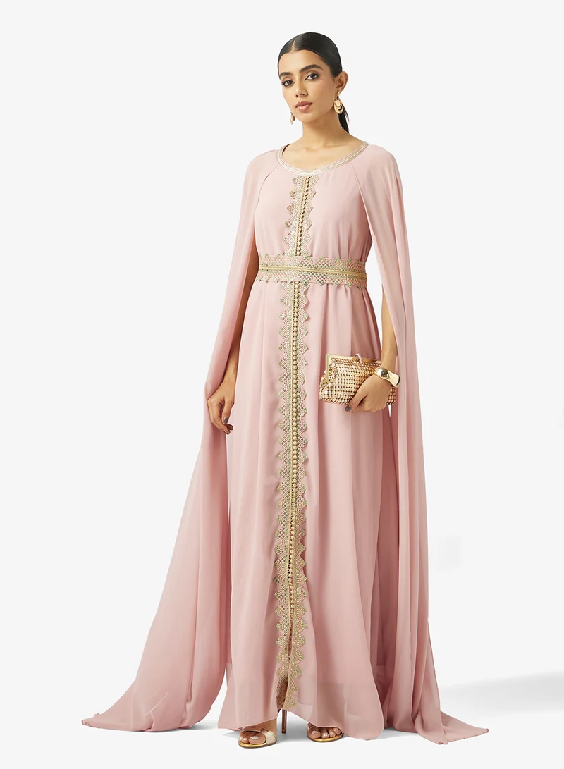 Khizana  A-line Dress With Exaggerated Sleeves for Women | Best Price UAE